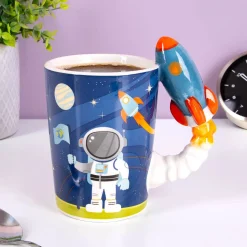 Ditverzinjeniet Mokken & Glazen|Ruimte mok met raketoor