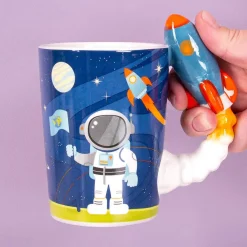 Ditverzinjeniet Mokken & Glazen|Ruimte mok met raketoor