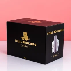 Ditverzinjeniet Boekensteunen|Schedel boekensteunen (set van 2)