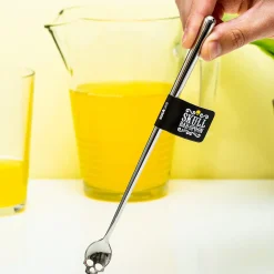 Ditverzinjeniet Borrelen|Schedel cocktaillepel