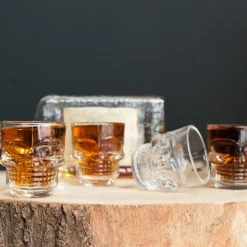 Ditverzinjeniet Mokken & Glazen|Schedel shotglaasjes (set van 4)