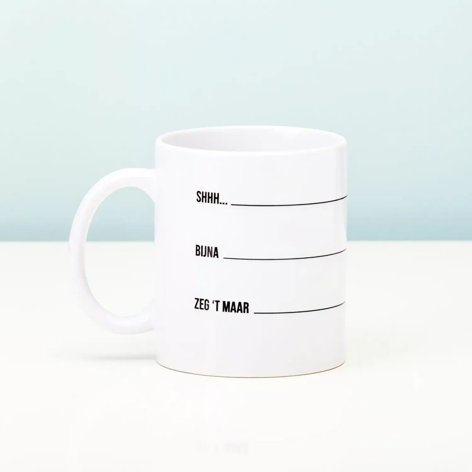 Ditverzinjeniet Mokken & Glazen|Shhh… Mok