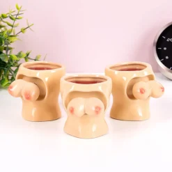 Ditverzinjeniet Mokken & Glazen|Borrelen|Shotglazen met borsten (set van 3)