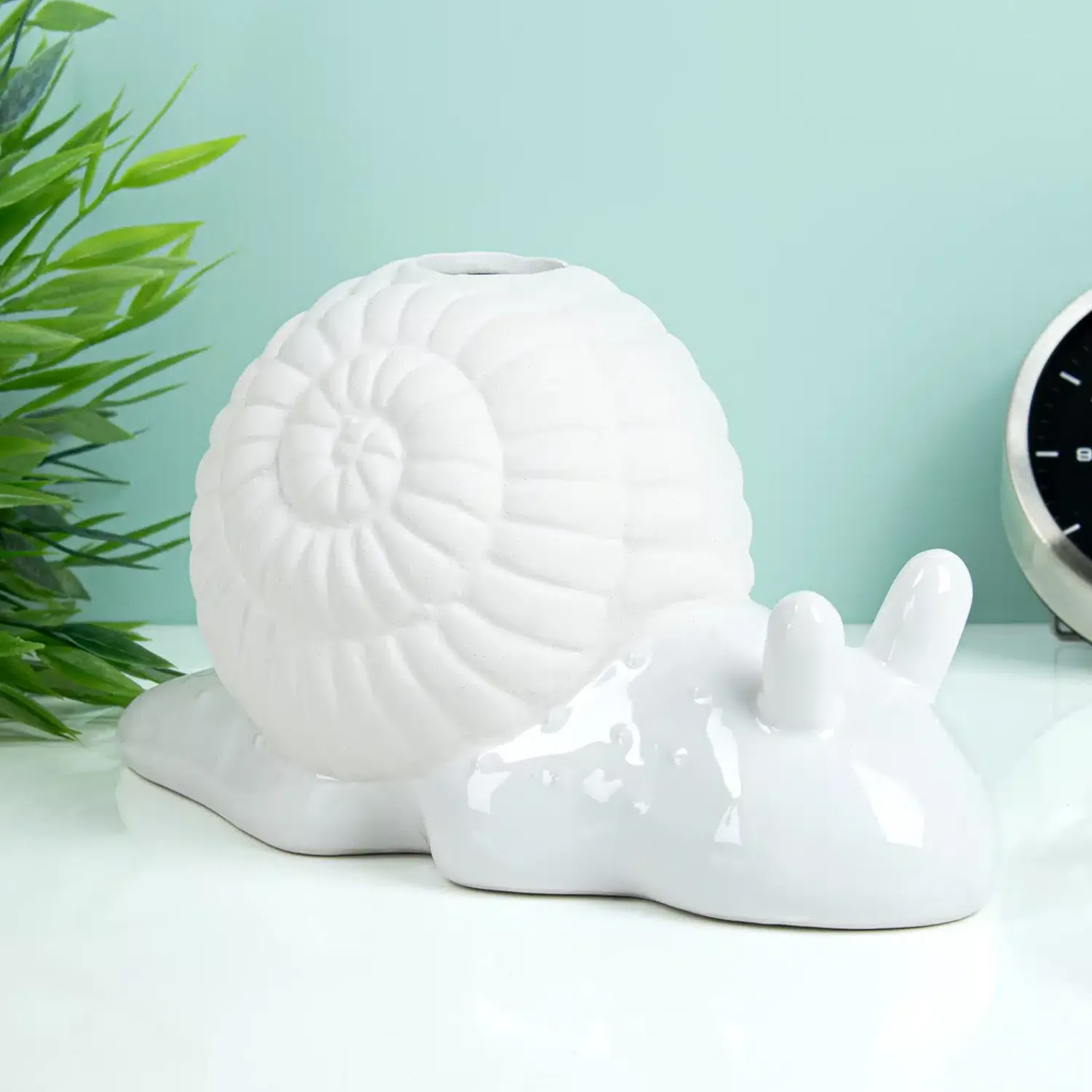 Ditverzinjeniet Bloempotten|Slak bloempot met zaadjes