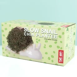 Ditverzinjeniet Bloempotten|Slak bloempot met zaadjes