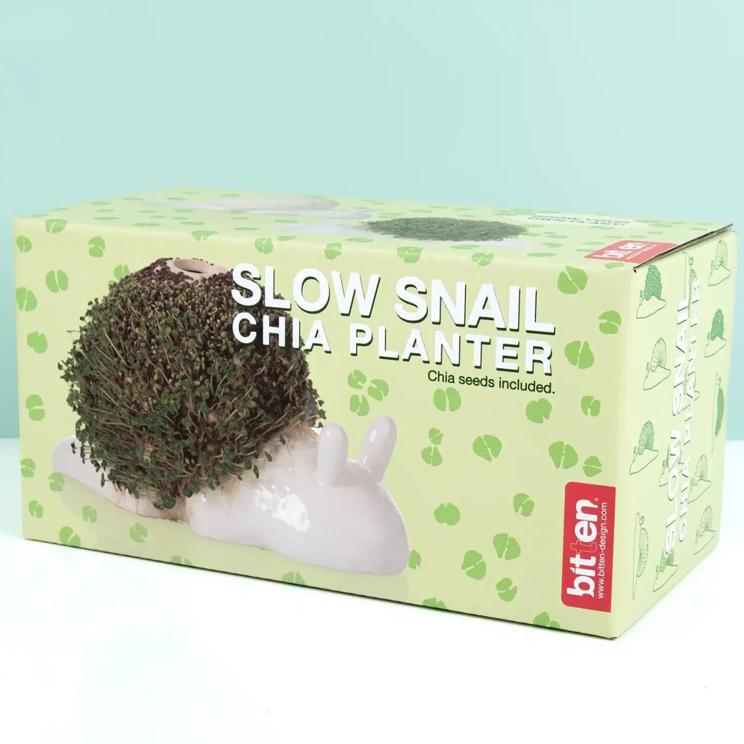 Ditverzinjeniet Bloempotten|Slak bloempot met zaadjes