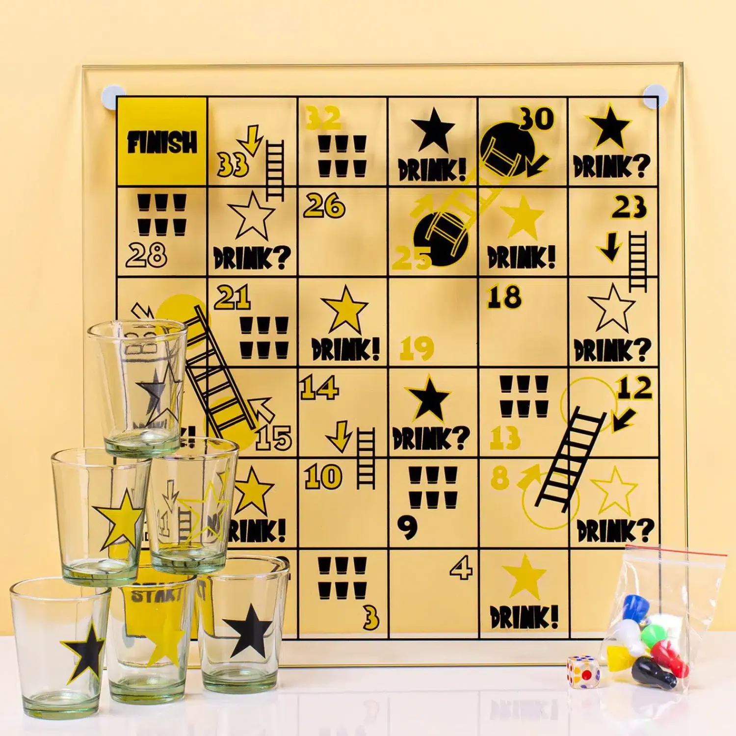 Ditverzinjeniet Drankspelletjes|Vrijgezellenfeestjes|Slangen en ladders drankspel