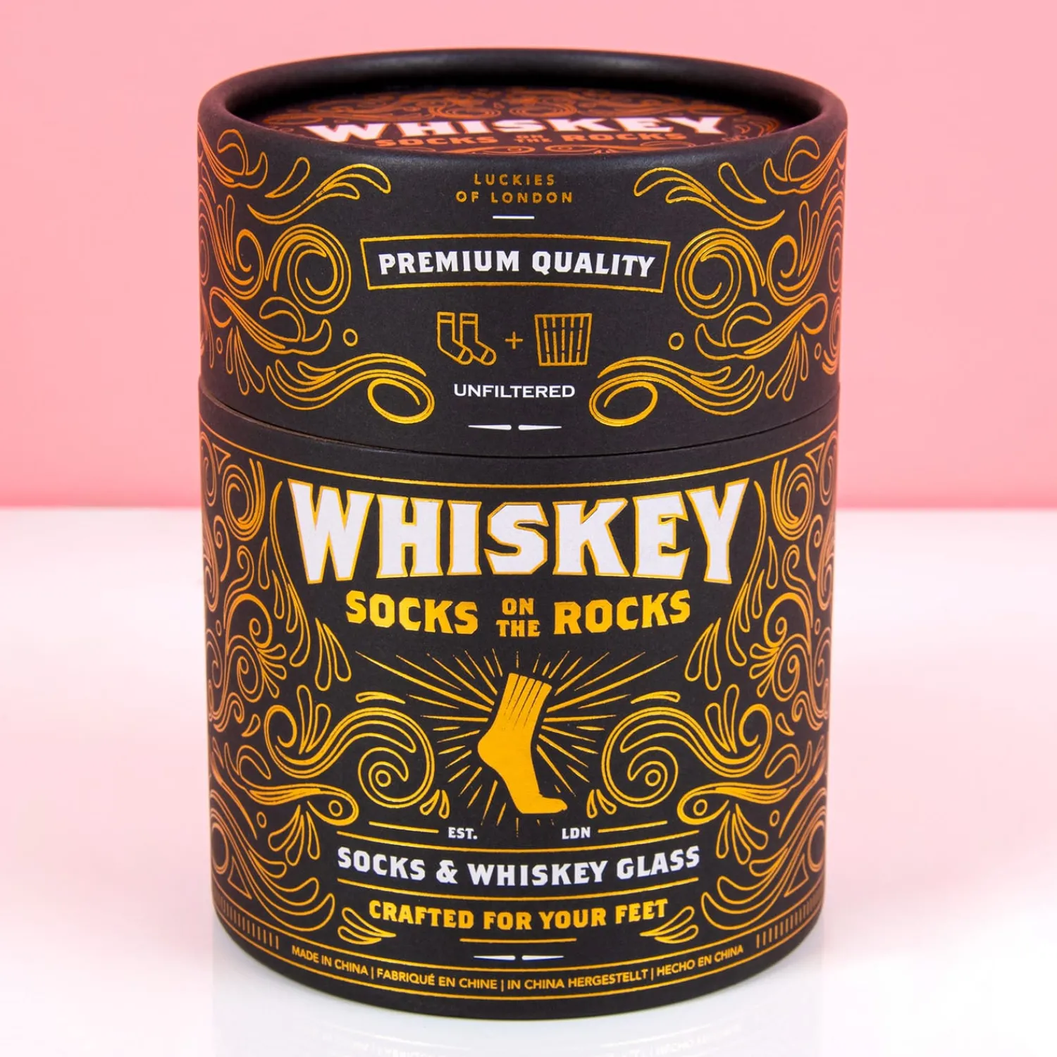 Ditverzinjeniet Sokken|Mokken & Glazen|Socks on the Rocks cadeauset