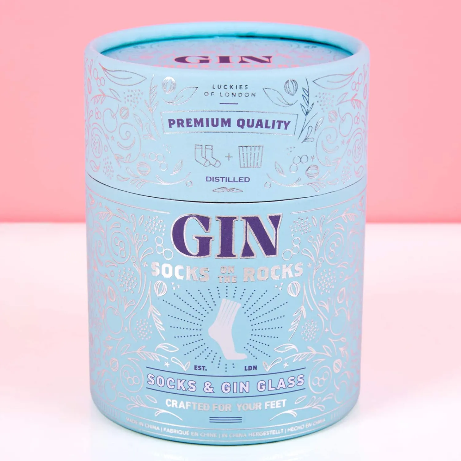 Ditverzinjeniet Sokken|Mokken & Glazen|Socks on the Rocks cadeauset