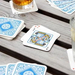 Ditverzinjeniet Onderzetters|Borrelen|Speelkaart bierviltjes (set van 54)