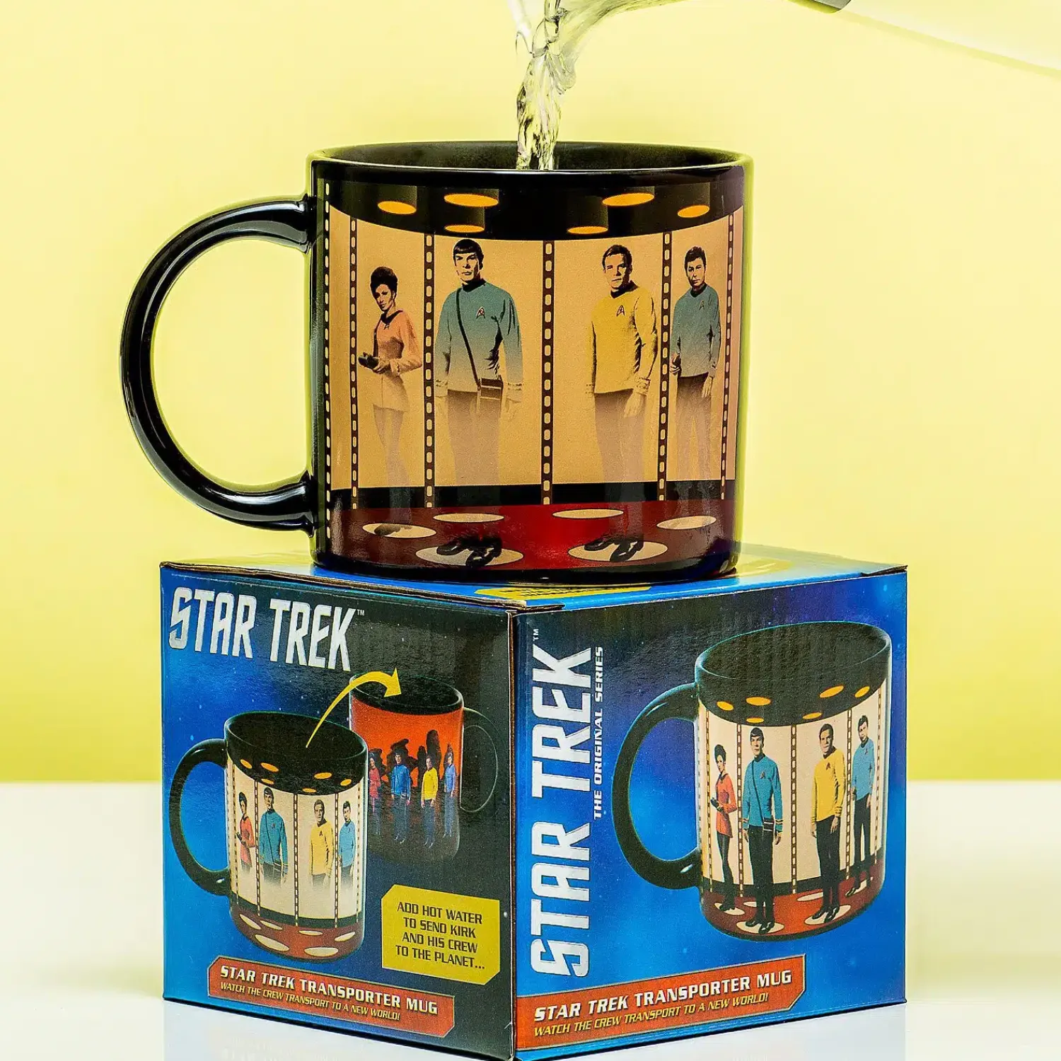 Ditverzinjeniet Mokken & Glazen|Star Trek Transporter warmtegevoelige mok