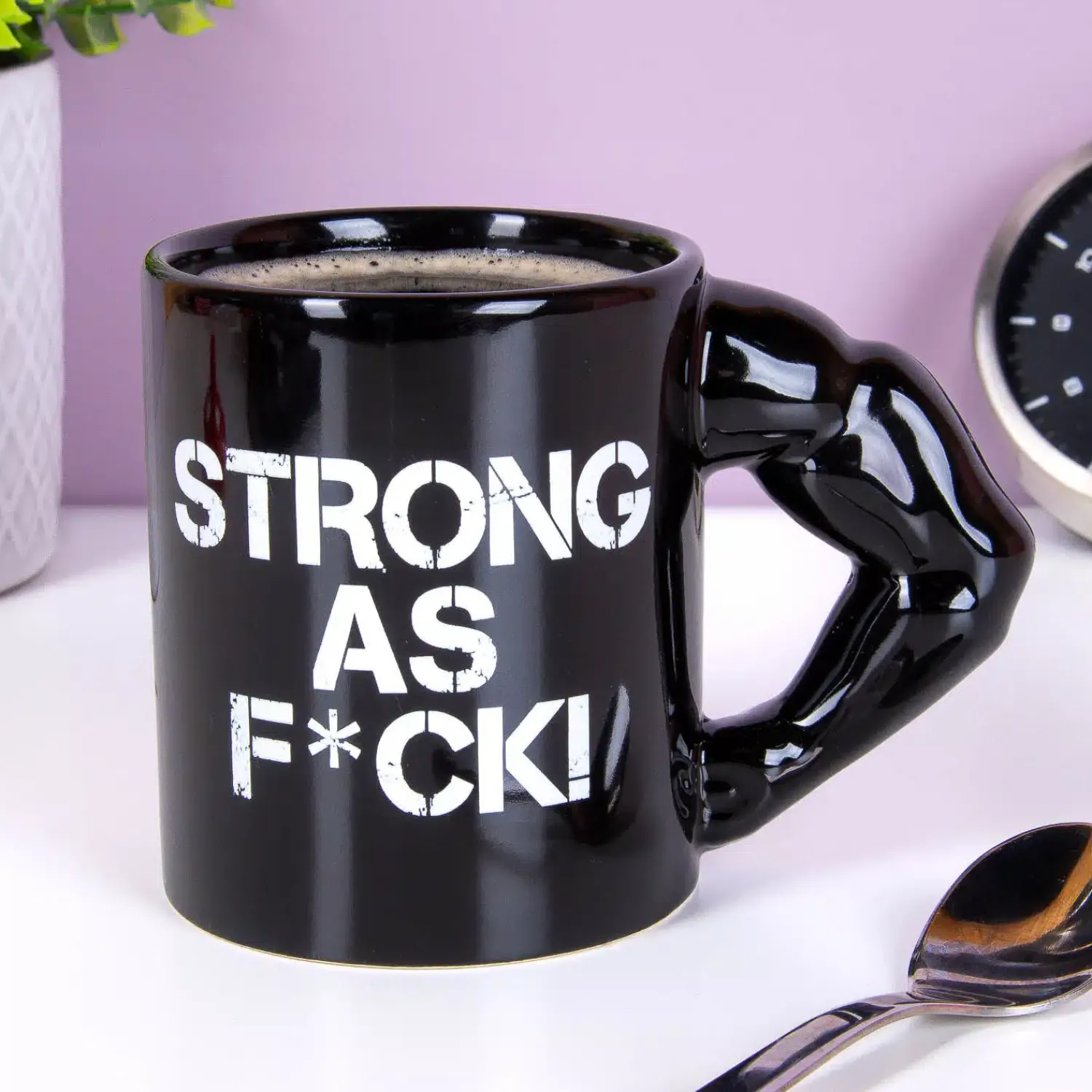 Ditverzinjeniet Mokken & Glazen|Strong As Fuck mok