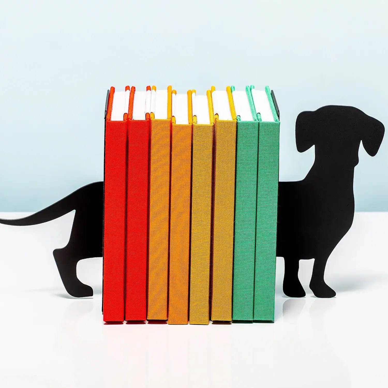 Ditverzinjeniet Boekensteunen|Teckel boekensteun (set van 2)