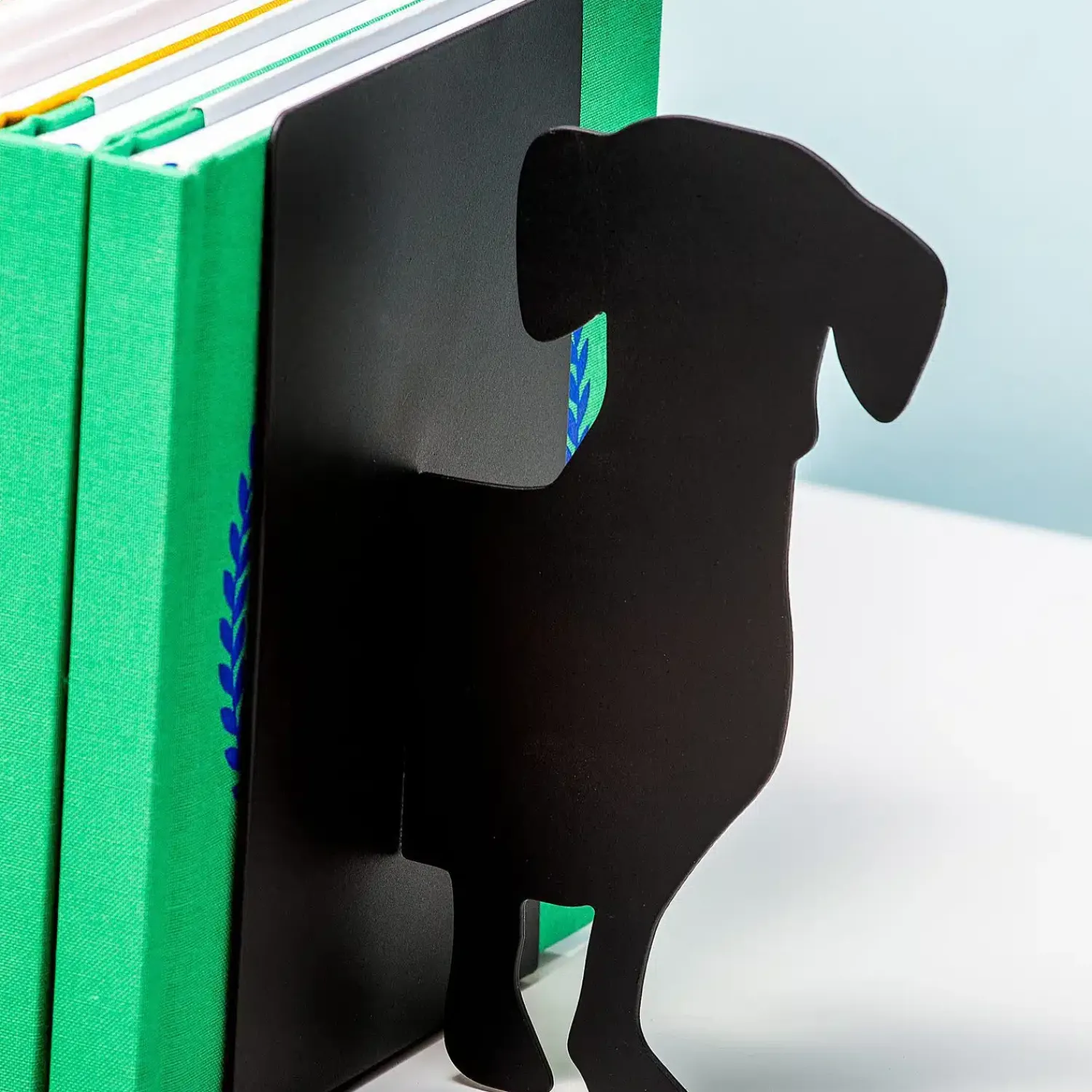 Ditverzinjeniet Boekensteunen|Teckel boekensteun (set van 2)