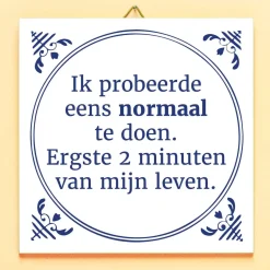Ditverzinjeniet Tegeltjes|Tegeltje Ik probeerde eens normaal te doen
