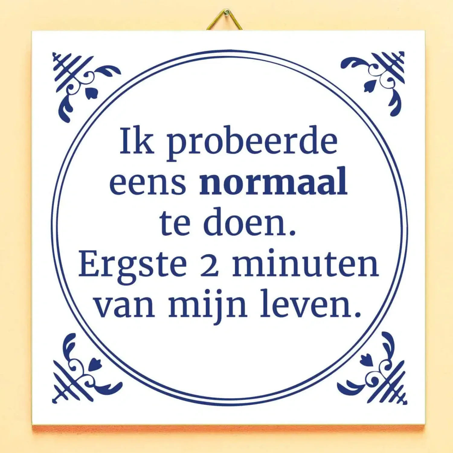 Ditverzinjeniet Tegeltjes|Tegeltje Ik probeerde eens normaal te doen