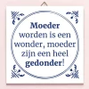 Ditverzinjeniet Tegeltjes|Tegeltje Moeder worden is een wonder