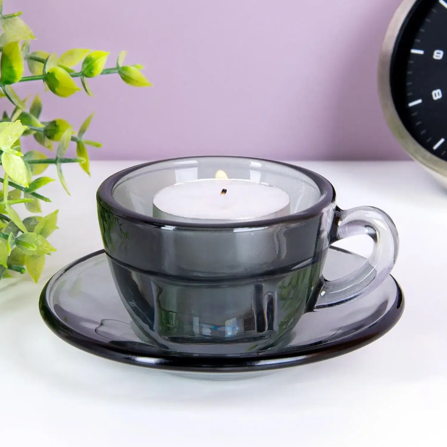 Ditverzinjeniet Kaarsen En Kandelaars|Theekop waxinelichthouder