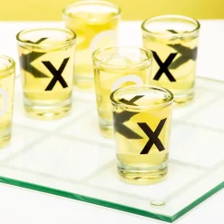 Ditverzinjeniet Drankspelletjes|Vrijgezellenfeestjes|Tic Tac Toe drankspel met shotglaasjes