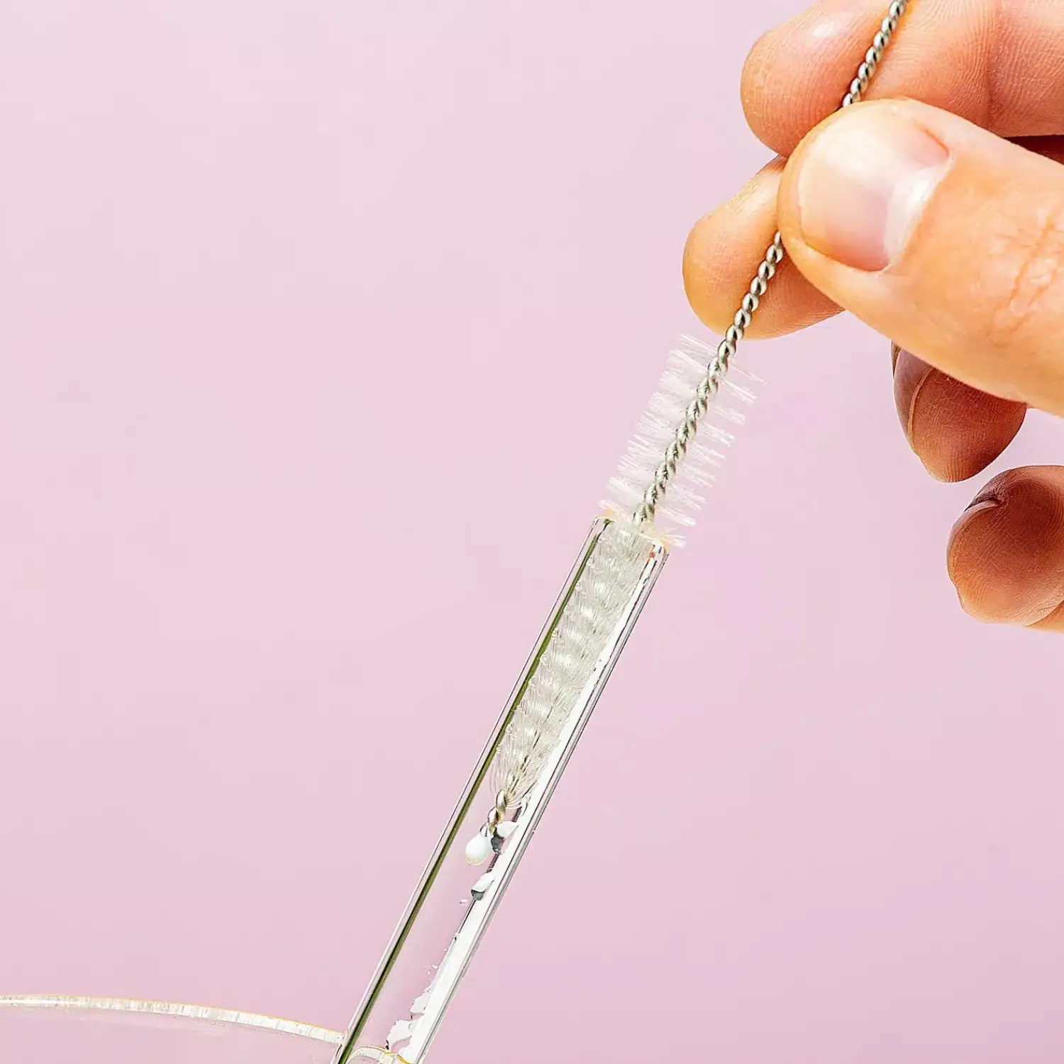 Ditverzinjeniet Tropisch|Duurzaam|Transparante glazen rietjes (set van 4)