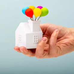 Ditverzinjeniet Cocktailprikkers|Up cocktailprikkers met huisje