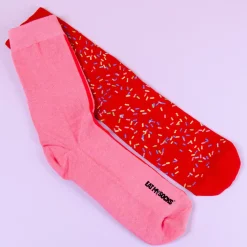 Ditverzinjeniet Sokken|Verjaardagstaart sokken (set van 2)