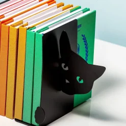 Ditverzinjeniet Boekensteunen|Verstopte kat boekensteun (set van 2)