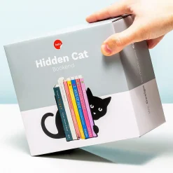 Ditverzinjeniet Boekensteunen|Verstopte kat boekensteun (set van 2)