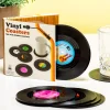Ditverzinjeniet Retro|Muziek|Vinyl onderzetters (set van 6)