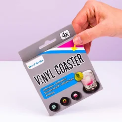 Ditverzinjeniet Retro|Muziek|Vinyl onderzetters (set van 4)