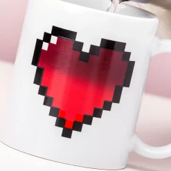 Ditverzinjeniet Retro|Mokken & Glazen|Warmtegevoelige mok pixel hart