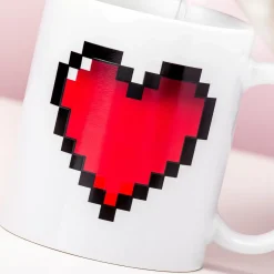 Ditverzinjeniet Retro|Mokken & Glazen|Warmtegevoelige mok pixel hart