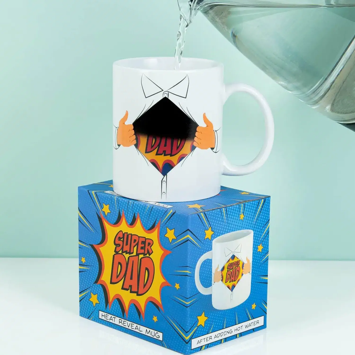 Ditverzinjeniet Mokken & Glazen|Warmtegevoelige Super Dad mok