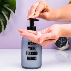 Ditverzinjeniet Badkamer|Wash Your Fucking Hands zeepdispenser