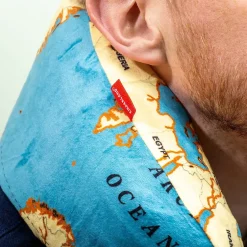Ditverzinjeniet Reizen|Wereldkaart opblaasbaar nekkussen