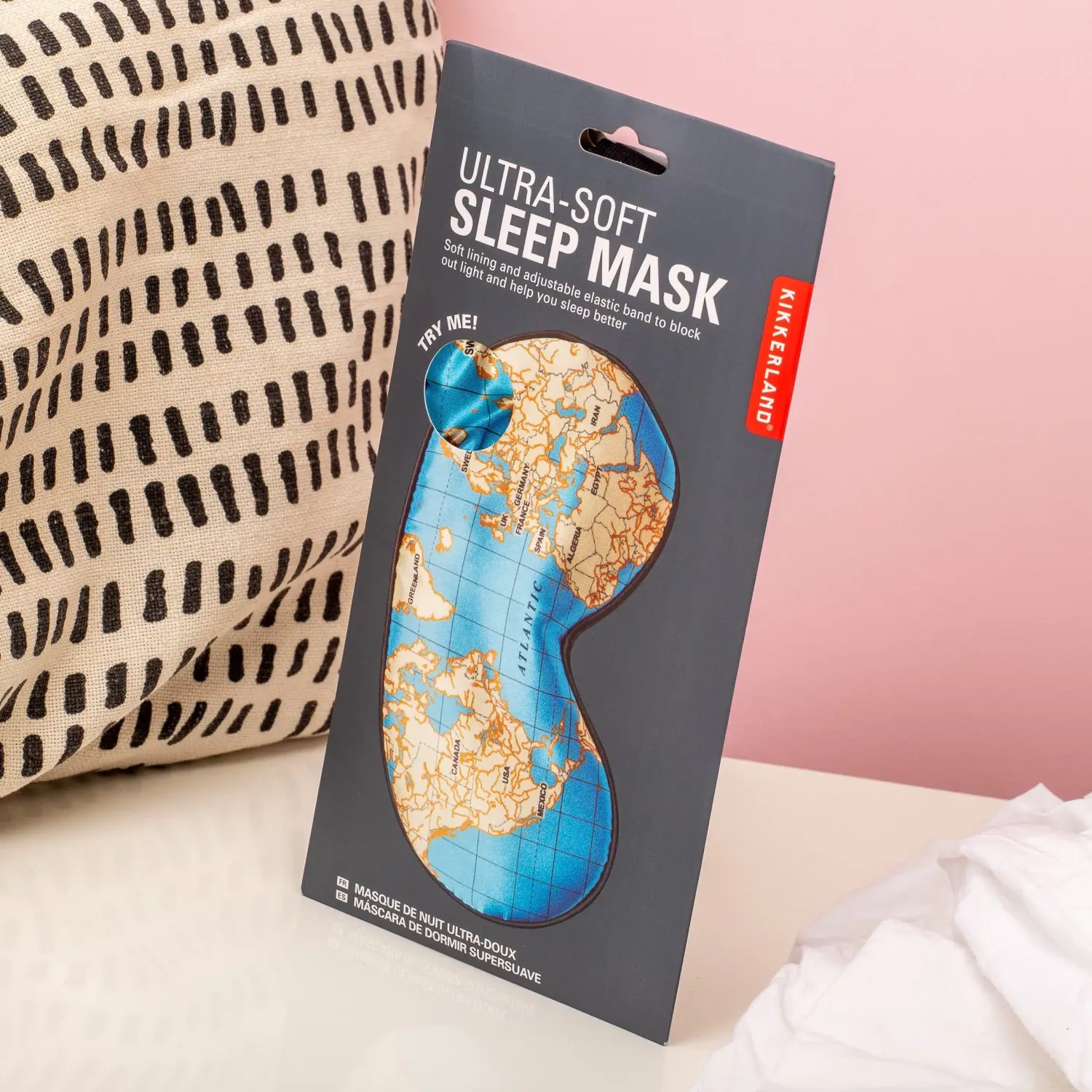 Ditverzinjeniet Reizen|Slaapkamer|Wereldkaart slaapmasker