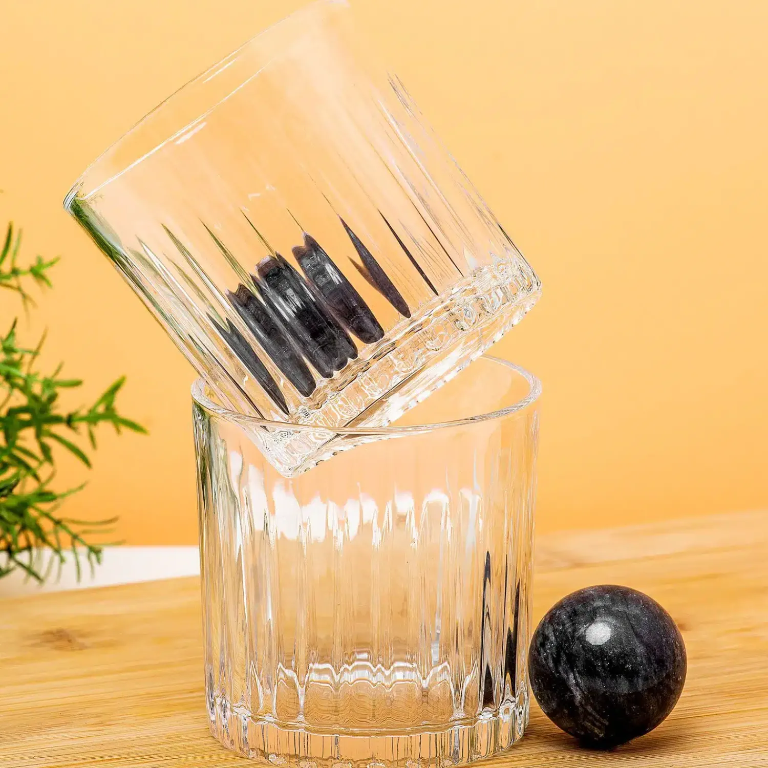 Ditverzinjeniet Mokken & Glazen|Borrelen|Whiskey glazen en ijsballen (set van 4)