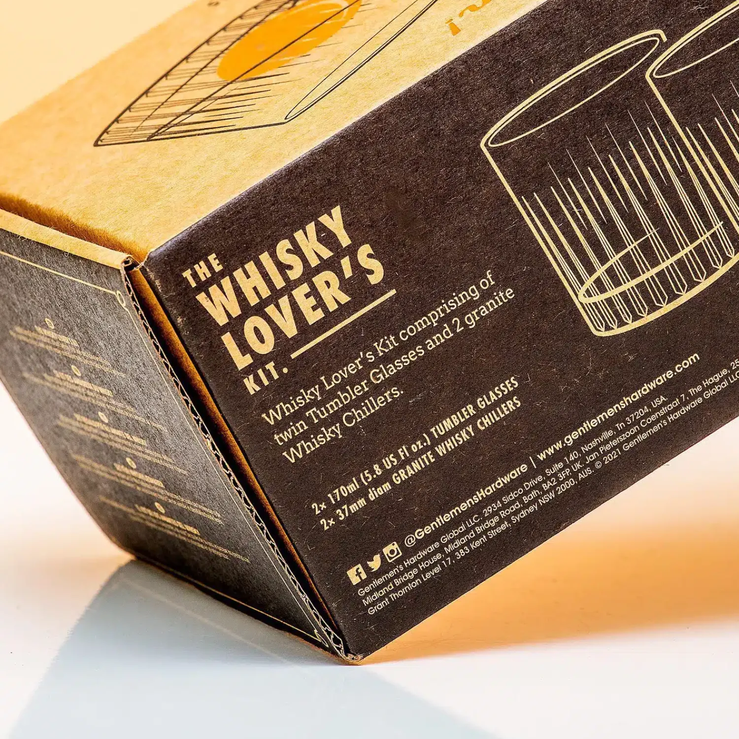 Ditverzinjeniet Mokken & Glazen|Borrelen|Whiskey glazen en ijsballen (set van 4)