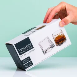 Ditverzinjeniet Mokken & Glazen|Whiskey on the rocks glazen (set van 2)