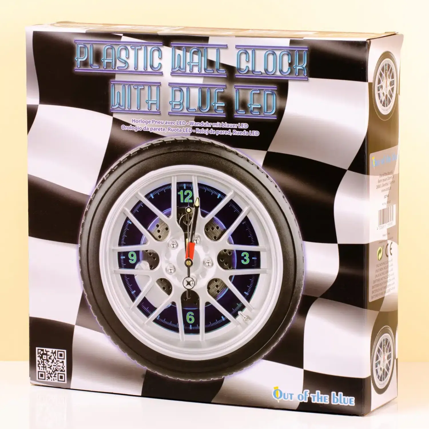 Ditverzinjeniet Retro|Klokken En Wekkers|Wiel klok met ledverlichting