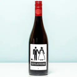 Ditverzinjeniet Vrijgezellenfeestjes|Wijnflessen|Wijnfles Game over Bruidspaar