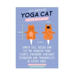 Ditverzinjeniet Bloempotten|Yoga kat waterdruppelaar