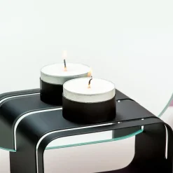 Ditverzinjeniet Kaarsen En Kandelaars|Zwarte infinity waxinelichthouder